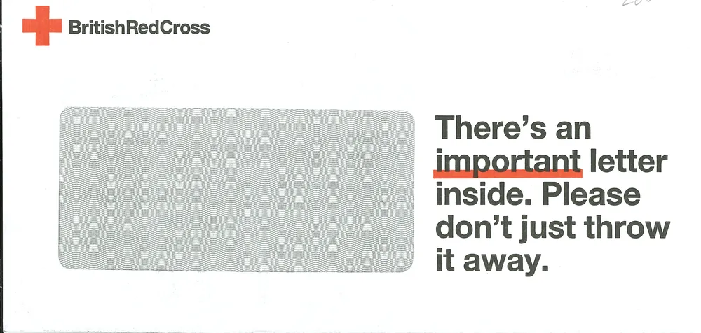 British Red Cross advert, The Guardian, 26 June 2021, page 1 of 6