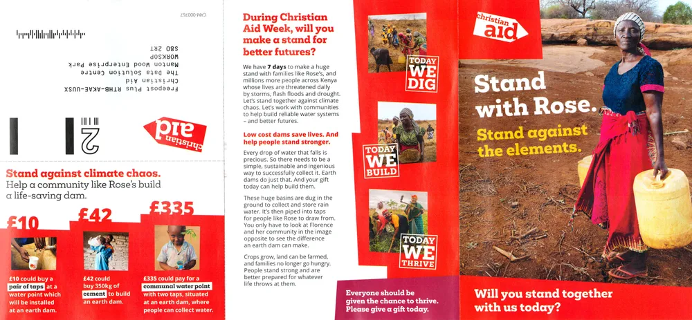 Christian Aid advert, The Guardian, 11 April 2021, page 1 of 2