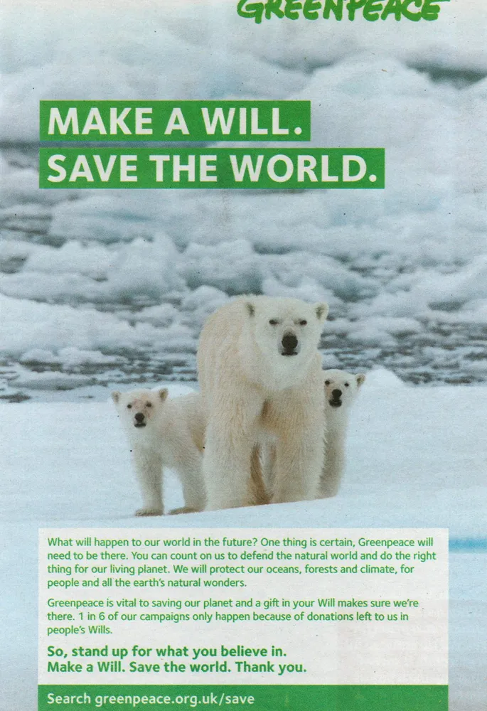 Greenpeace advert, The Guardian, 12 June 2021
