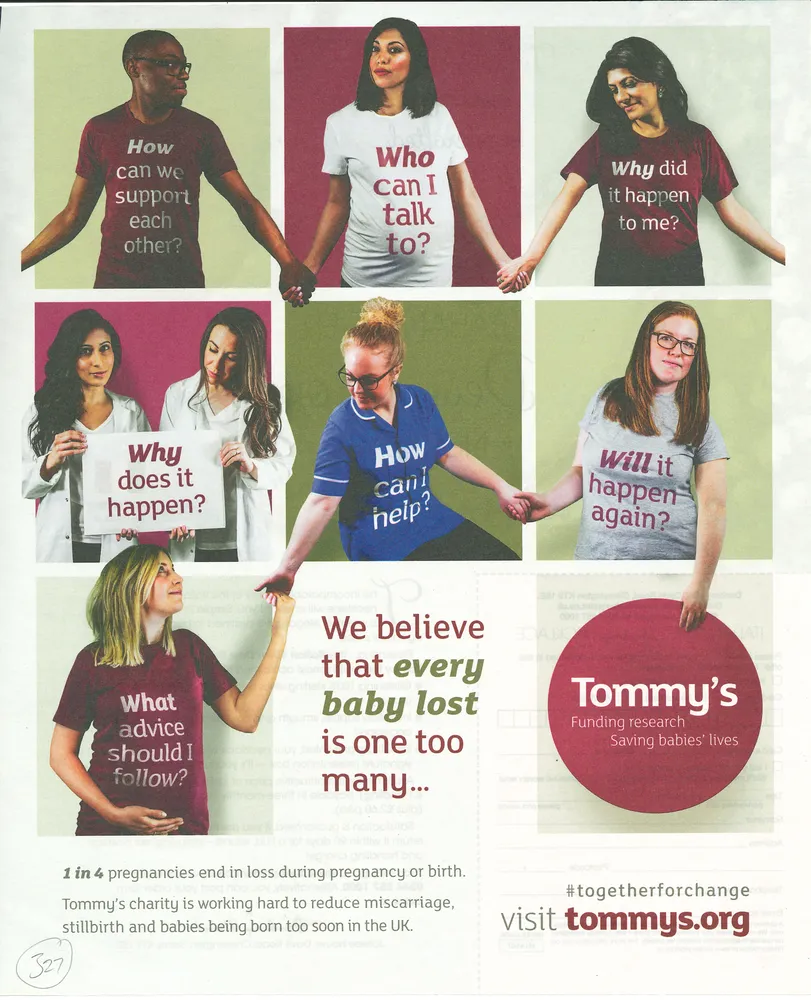 Tommys advert, Mirror, 14 August 2021